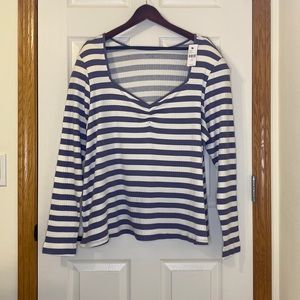 COPY - NWT Lane Bryant classic sweetheart-neckline, ribbed long sleeve tee. Siz…